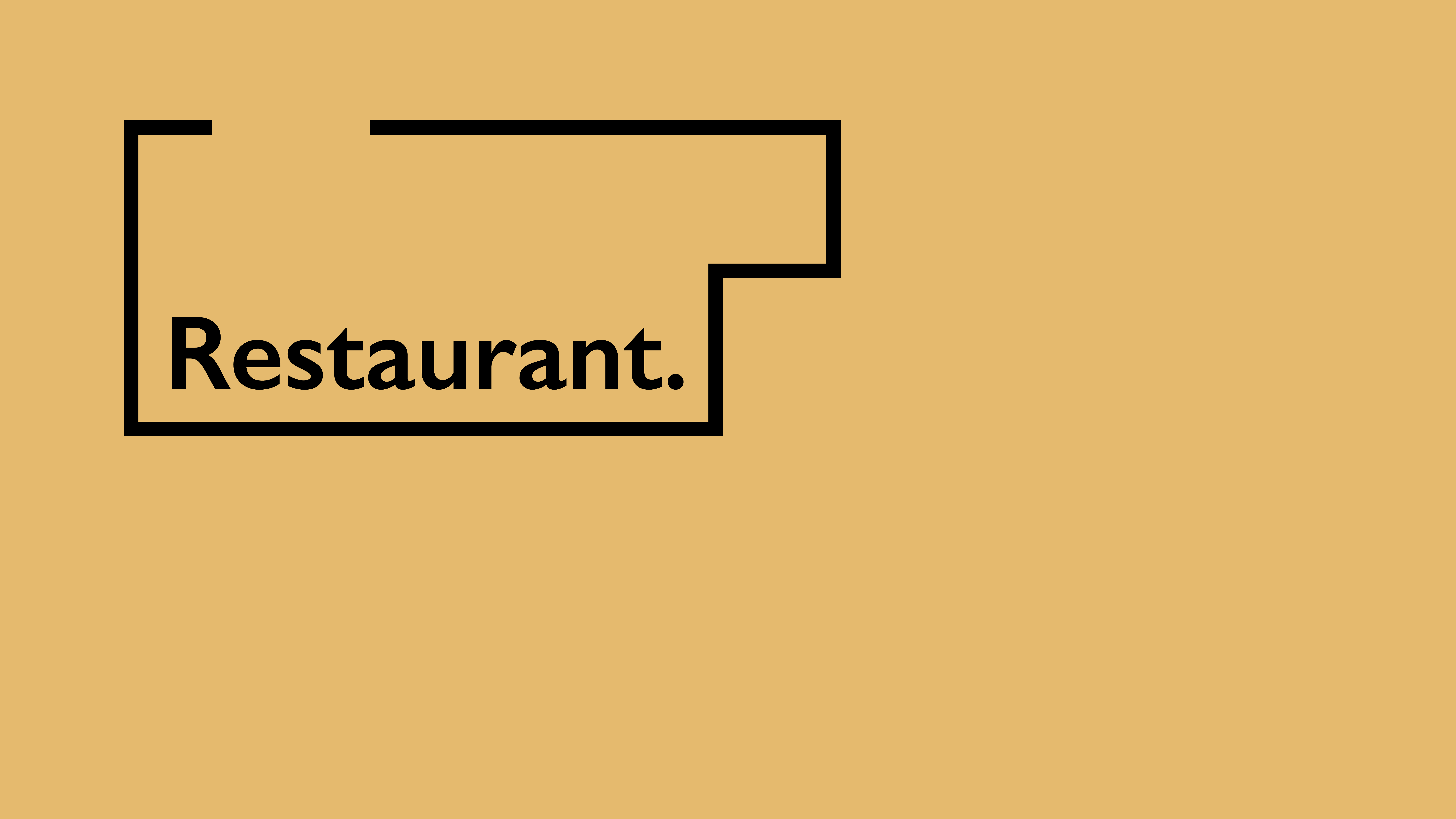 The Bulkk mark reading "Restaurant." on gold